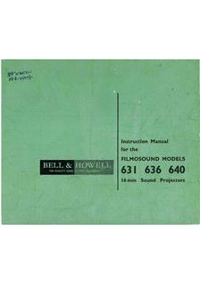 Bell and Howell 640 manual. Camera Instructions.